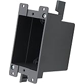 AIRTAK 1-Gang Old Work Electrical Outlet Box, Plastic Junction Box for Switches,14Cu in Outlet Box,for Home Improvement, AWG 