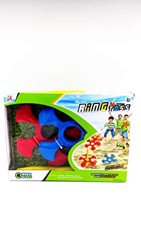 Shooting Stars Ring Toss with 4 Stars and 2 Ground Steaks, Horseshoe-Style Game, Safe Indoor and Outdoor Activity for Children, Friends and Family