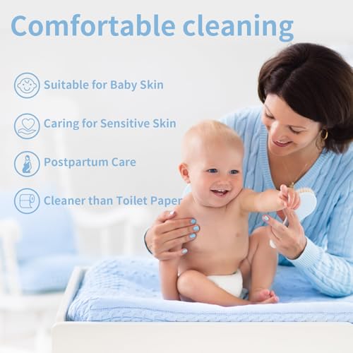 400ml Portable Electric Bidet, 2 Pressure Modes with Thorough and Gentle Cleansing, IPX7 Waterproof, Portable Bidet Sprayer for Postpartum Care, Travel Hygiene, Sensitive Skin, Bathroom Essential