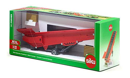 Siku 2466, Elektrisches Förderband, 1:32, Metall/Kunststoff, Rot, Batteriebetrieben, Ankoppel- und verstellbar – Bild 7