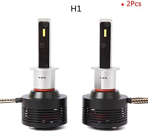 Car LED Head Lights Bulbs Replace For Car Halogen Lights Or HID Bulbs Black 2 Pcs,H1
