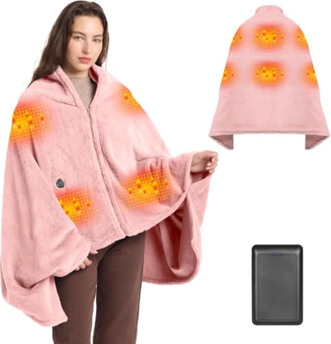 Moteoza Heated Blanket Battery Operated 65" X