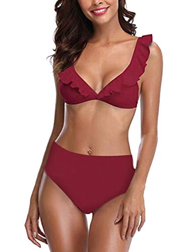 Swimwear Reviews Green Womens Swimsuits High Waist Bikini Sets For