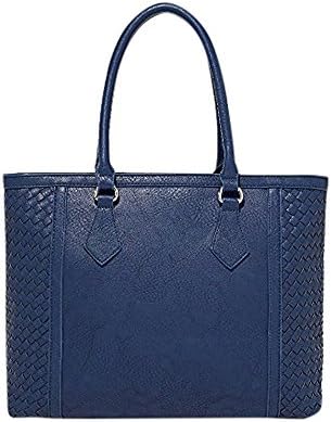 Charming Charlie Women's River Oaks Woven Tote One Size Blue Dark