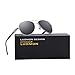 LUOMON Sunglasses Men Polarized UV Protection,Mens Sports Sun Glasses for Fishing Floating Driving Running Baseball -Silver