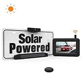 Solar Wireless Backup Camera with Stable Digital Signal, Wireless Back up Camera with Universal Bracket, Waterproof Rear-View Camera SunGo