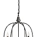 Best Choice Products 25in 6-Light Candle Chandelier Hanging Lighting Fixture for Living Room, Kitchen, Foyer with 41in Chain, Bronze