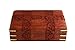 Christmas Thanksgiving Gifts Fine Rosewood Jewelry Trinket Box Keepsake Organizer Handcrafted with Floral Carvings, 6 x 4 inches