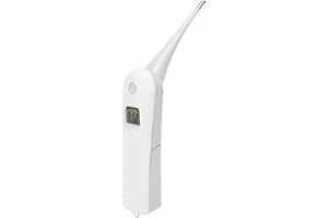 Tiiyee Pet Thermometer, Fast Digital Veterinary Thermometer Electronic Accurate Temperature Readings with Waterproof Flexible Round Tip for Cats Dogs Horse Cattle Pigs Sheep Livestock Fever Detection