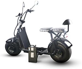 1000W-60V- 20AH Electric Fat Tire Scooter Battery Removable Harley E-Bike with APP,Alarm 2 Seats