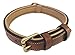 Soft Touch Collars Custom Leather Padded Dog Collar, Hand Tooled, Medium Brown