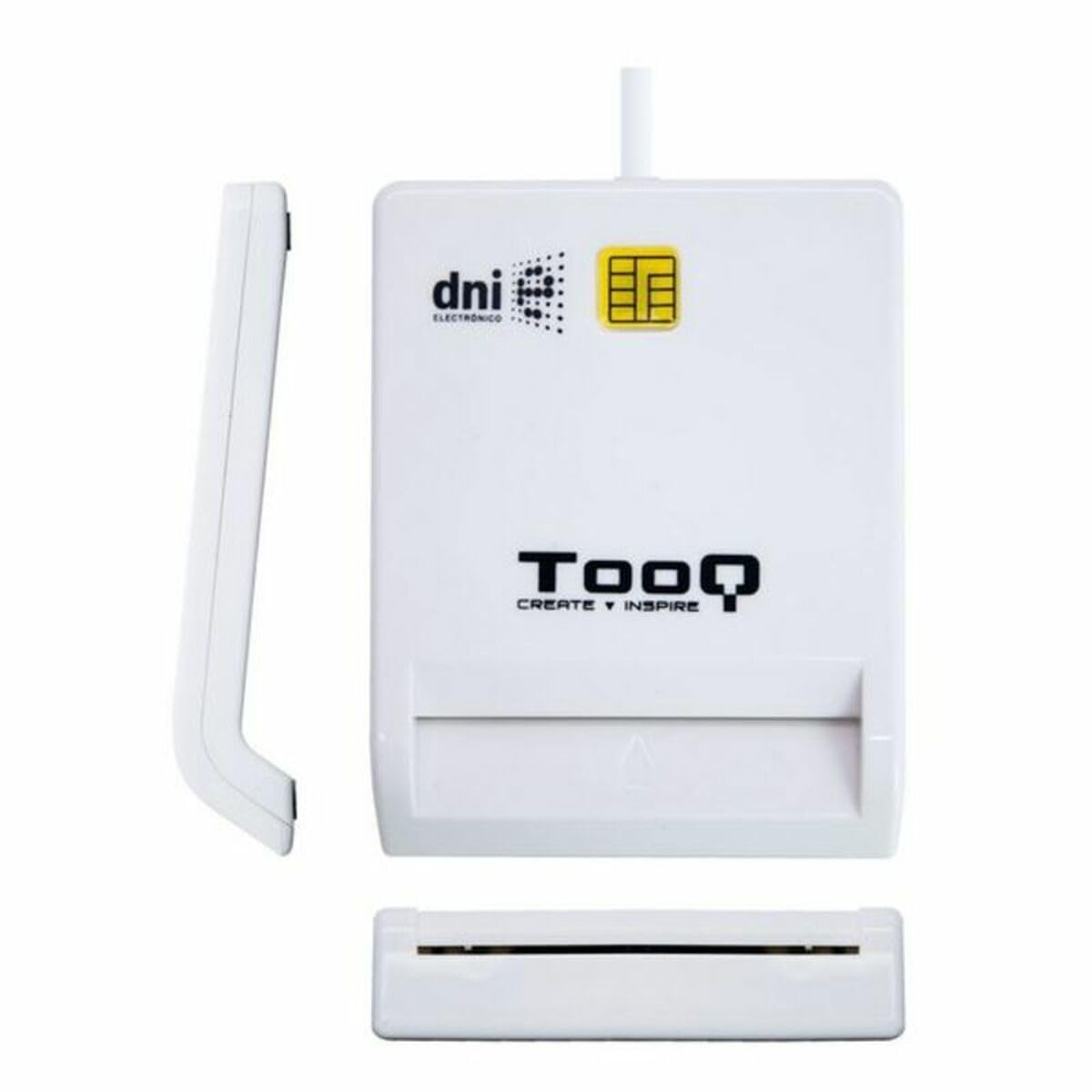 TOOQ TQR-210W USB 2.0 External Electronic ID and Smart Card Reader 480Mbps White