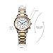 Tophill Women's Sc103 Wrist Watch Chronograph Analog Date Stainless Steel Two-tone Band