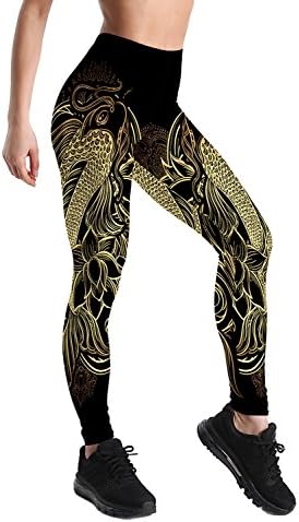 Abby Berny Womens Workout Yoga Leggings with Designs- Variety of Prints