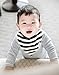 Baby Bandana Drool Bibs Organic 6 Pack for Boys and Girls Absorbent Soft Cotton for Teething Feeding Unisex Baby Shower Gift Set Burp Cloth From Lil Dandelion (Mono)