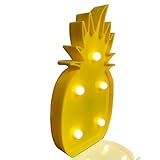 Yellow Pineapple LED Battery Light,Ymhxcy [Chistmas][Birthday party] Kids Room, Living Room, Wedding Party Decor Deco Lamp Romantic Night Table Lamp Home