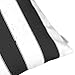 Homey Cozy Outdoor Throw Pillow Cover, Classic Stripe Black Large Pillow Sham Water/UV Fade/Stain-Resistance for Patio Lawn Couch Sofa Lounge 20x20, Cover Only
