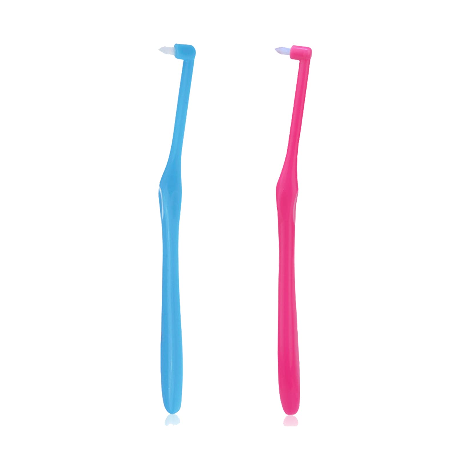 2 PCS Interspace Slim Soft Brace Brush, Single Tufted Orthodontic Toothbrush for Trim Tooth Cleaning