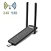 ALZN 1200Mbps Wifi Adapter USB 3.0 Wireless Adapter Daul Band(2.4G/300Mbps+5.8G/867Mbps) Support for Windows 7/8/8.1/10/XP, MAC OS 10.11/10.10/10.9/10.8/10.7/10.6 (1200M)