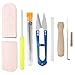 Needle Felting Kit SOLEDI Wool Felt Tools Needle Felting Craft Kit with 7 Felting Needles, Scissor, Wooden Felting Tool, Awl, Felting Foam Mat, 2 Leather Finger Cots and Storage Plastic Box