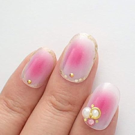 Amazon Dinaネイル シアーパールピンクチークネイル フラットレギュラーl 番 ネイルチップ ノーブランド品 ネイルチップ 通販