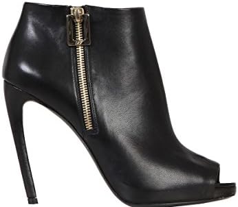 ROGER VIVIER WOMEN'S RVW3341531091TB999 BLACK LEATHER ANKLE BOOTS
