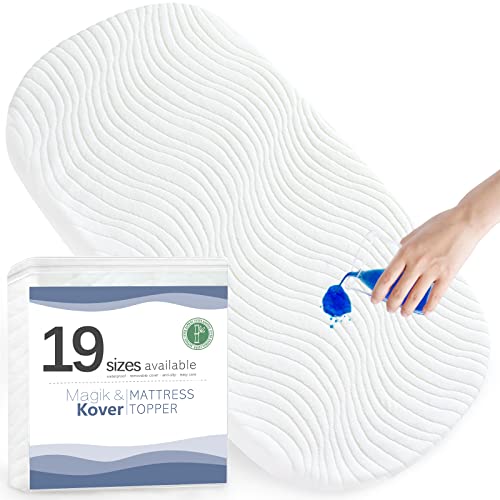 Multiple Sizes(19 Sizes), Baby Bassinet Mattress, Waterproof Oval