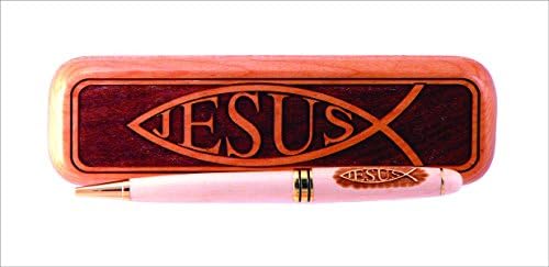 Jesus Fish engraved Pen and Box