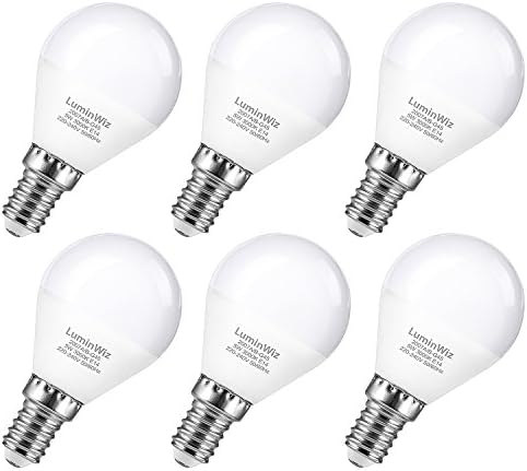 G45 LED Golf Ball Light Bulbs, LuminWiz 5W E14 LED Bulbs, 40W Incandescent Equivalent, Ultra Bright 420lm, 3000K Warm White Bulbs Non-Dimmable, 6-Pack [Energy Class A+]