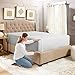 Empyrean Light Grey Extra Deep Pocket Fitted Sheet Queen, Hotel Luxury Queen Fitted Sheet Only Easily Fits 18 to 24 Inch Mattress, Super Soft, Wrinkle-Free Bottom Sheets with Corner Straps