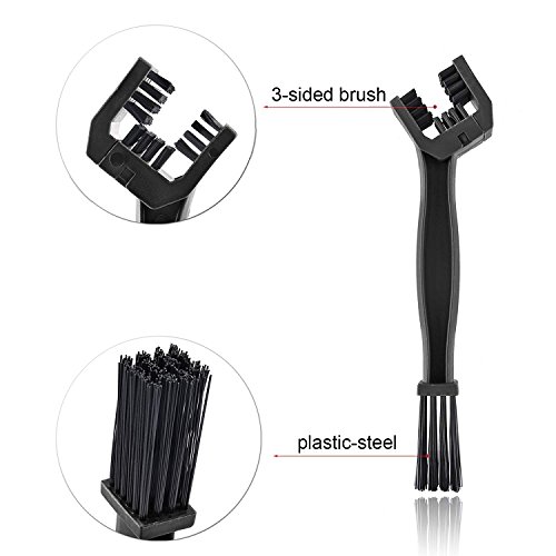 Wanheyao Motorcycle Bicycle Clean Brush Kit Chain Cleaning Tools for Chain Crank Tire Sprocket Cycling Corner Stain Dirt fit All Bike