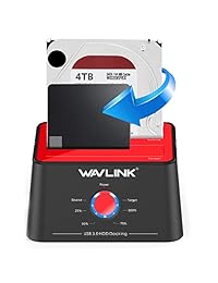 wavlink USB 3.0 A SATA (5 Gbps) Dual bay estación de acoplamiento para unidad de disco duro para 2.5 inch 3.5 inch HDD, SSD