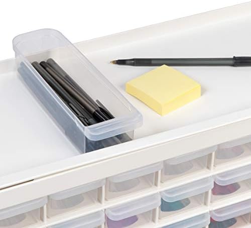 Small Drawer Components Cupboard - White, Dimensions Included