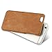 NAISU Vintage Leather iPhone 6/6s Case,iPhone 6/6s Back Cover,Genuine Leather Corrected Grain Leather Phone Case for iPhone 6/6s-Brown