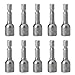 Because0f 10 Pcs Magnetic Nut Driver Set 8mm 5/16