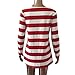 Mallcat Women Stripe Dress Christmas Elk Casual Dress