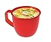 Sistema 1142 Small Microwave Cookware Soup Mug, 19.1 oz, Red