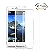 [2-Pack]Hapurs iPhone 6/6S Full Coverage Curved Edge Screen Protector + Iphone 6/6S Tempered Glass Skin Protector Cover 0.3mm Premium High Definition Shockproof Screen Film for Iphone 6/6S Silver