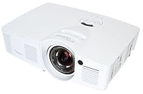 Optoma EH200ST Full 3D 1080p 3000 Lumen DLP Short Throw Projector with 20,000:1 Contrast Ratio and MHL Enabled HDMI Port