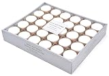 White Unscented Votive Candle - Set of 30 | Bulk Pack for Weddings, Bridal Showers or Home Parties and Centerpieces