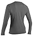 O'Neill Women's Basic Skins Upf 50+ Long Sleeve Sun Shirt, Graphite, Medium