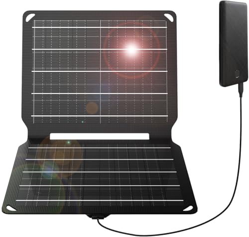 FlexSolar 10 W tragbares Solarpanel-Ladegerät,faltbares Solarpanel