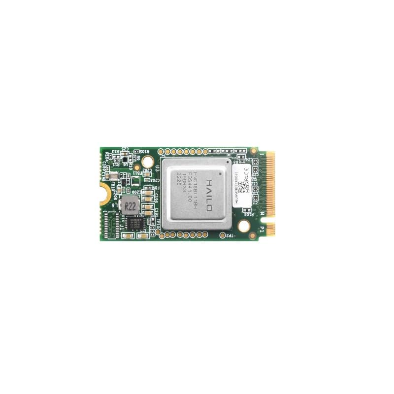 Hailo-8 M.2 AI Accelerator Module Compatible with Raspberry Pi 5 Support Linux/Windows Systems Based On The 26TOPS Hailo-8 AI Processor (Hailo-8 Short)