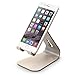 elago® M2 Stand [Champagne Gold] - [Premium Aluminum][Angled for Video Calls][Cable Management] - for All iPhones, Galaxy, and Other Smartphones