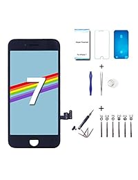 VANYUST Repuesto LCD Pantalla Digitalizador Pantalla Táctil Montaje con Herramienta de Reparación Kit Compatible para iPhone 7 Plus 5.5 pulgadas, negro
