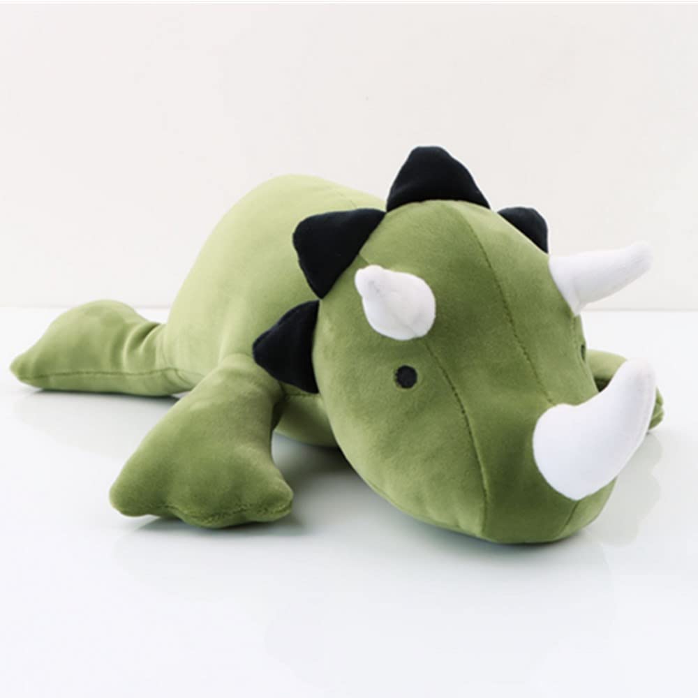 OUKEYI 30cm/11.8''Dinosaur Plush Toy,WeightedDinosaur Plush Pillowfort ， Cute Stuffed Animals Doll Pacify Rag Toy for Kids Fans Dinosaur Plush Figure Toy Gift (green)