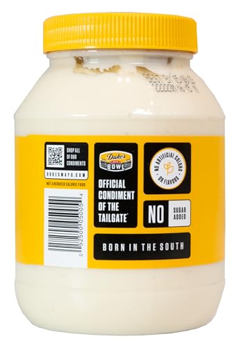 DUKE’S REAL MAYONNAISE JAR – ORIGINAL SMOOTH & CREAMY TASTE, 30 OUNCE (PACK OF 1)
