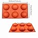 BAKER DEPOT Dome Silicone Mold for Cake Decorating Jelly Pudding Candy Chocolate Semicircle Silicone Mousse Mold(3 pcs Different Shape)