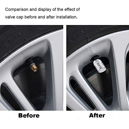 image for choolo Tire Air Valve Caps Stem Cover Universal Fits All Cars Trucks S
