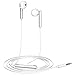 Huawei Earphone AM115 Half in-Ear Headphones with Remote Wire Control and Microphone Foldable  Lightweight Earbuds Crystal Clear Audio Stereo Huawei Headsets